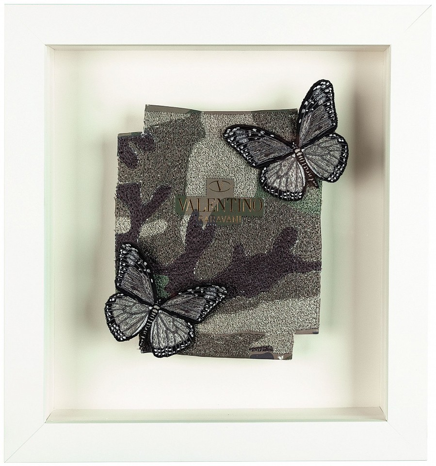 Stephen Wilson, Valentino Camo Butterflies
2017, Mixed Media