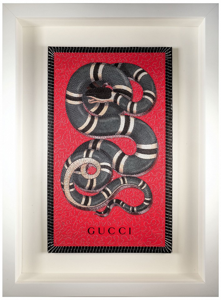 Stephen Wilson, Gucci Snake in Gray
2017, Mixed Media