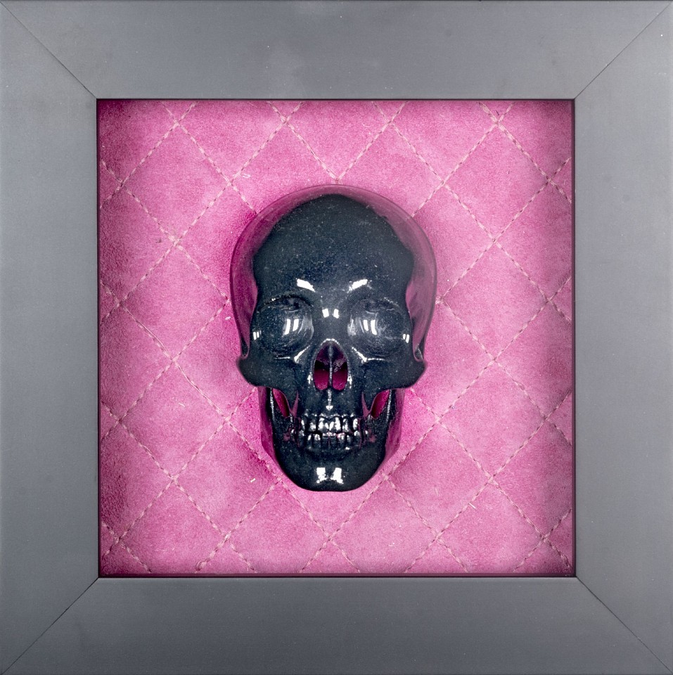 Stephen Wilson, Small Skull Black on Pink
2016, Sculpture