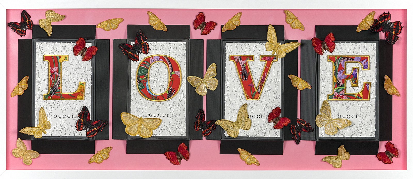 Stephen Wilson, Gucci LOVE is Blossoming
2018, Mixed Media