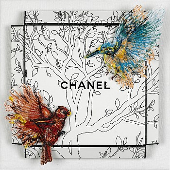 SWL0226 Chanel Birds of a Feather